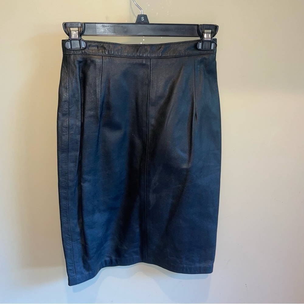 Vintage Giovinezza Moda by Rocco D'Amelio Leather Mini Skirt NWT SMALL